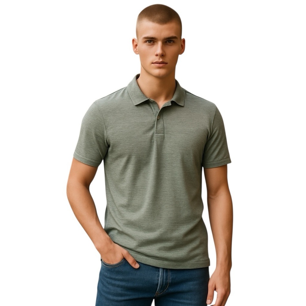 UNTUCKit Polo Shirt Woven Short Sleeve Hannifer M